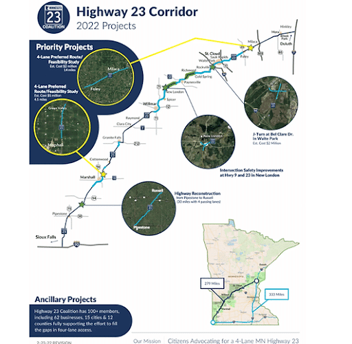 Hwy 23 Corridor 2022 Projects