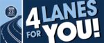 Hwy 23 Highway Sign - 4 Lanes for You Logo