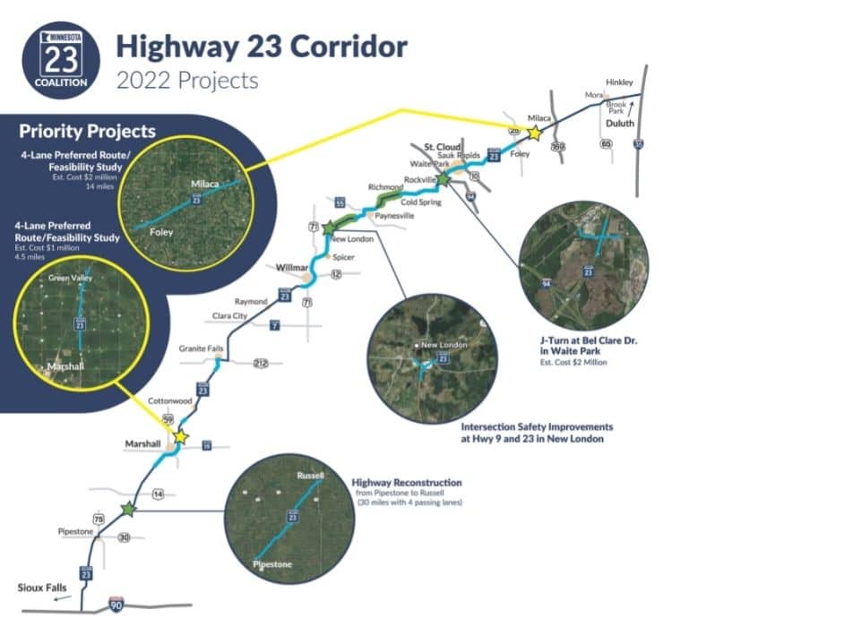 2022 Highway 23 Coalition Priority Projects