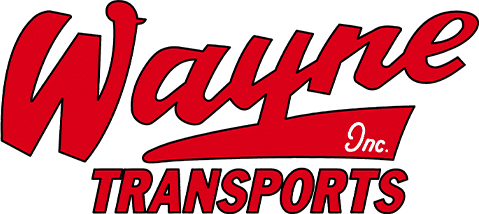 Wayne Transports Inc Red Trucking Logo