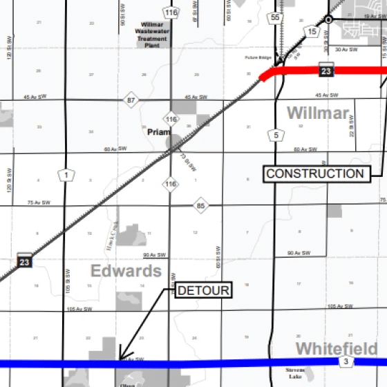 Highway 23 Detour